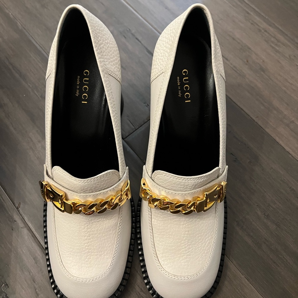 gucci loafer heels